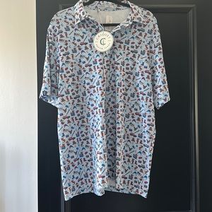 NWT MENS XL CRIQUET GOLF POLO